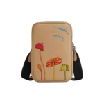 COACH Pebbled Leather Crossbody Bag Shoulder Bag Women's Tan & Multicolor CU543-QBTAM